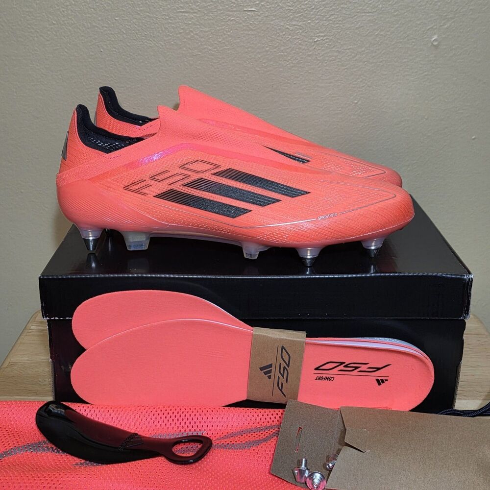 Adidas F50 Elite Laceless SG Soft Ground Cleats Vivid Horizon IF1318 Men’s 10